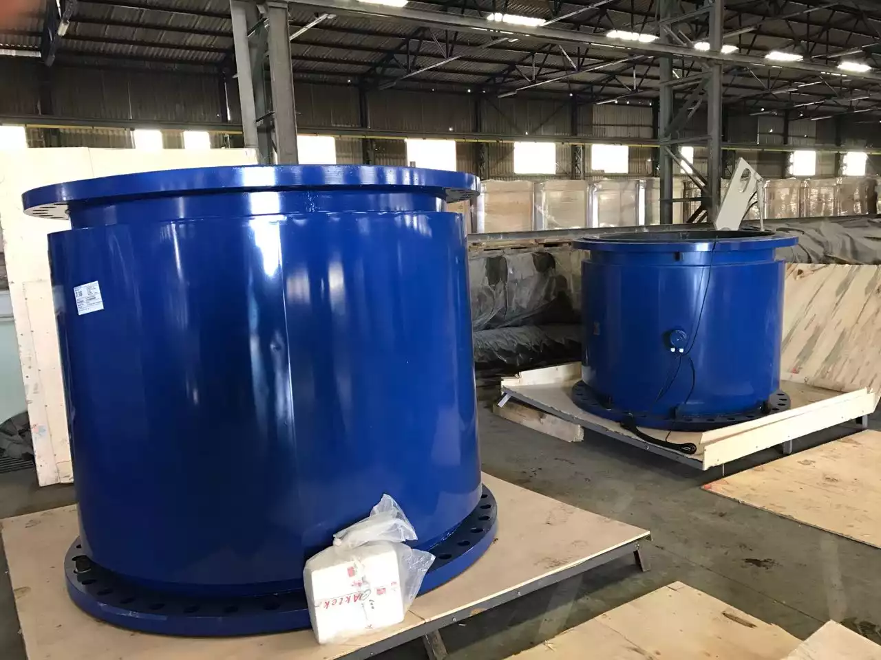 DN1600 AND DN1200 AKTEK ELECTROMAGNETIC FLOWMETERS